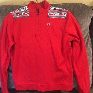 Vineyard Vines kids large half zip pullover
